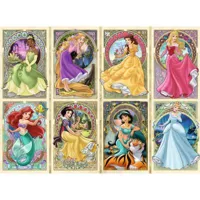 puzzle 1000 piã¨ces : princesses disney : art nouveau