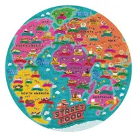 puzzle rond 1000 piã¨ces : les amoureux de la street food