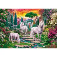 puzzle 2000 piã¨ces : licornes dans le jardin