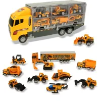 universal gros camion, jouet, mini alliage, modèle de camion, moto, garçon.(jaune)