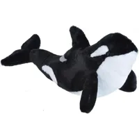 wild republic peluche orca orque de 30 cm noir blanc