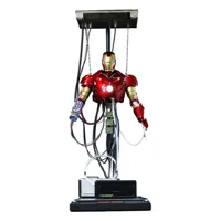 hot toys iron man movie masterpiece action figure 1/6 iron man mark iii construction version 39 cm figure argenté